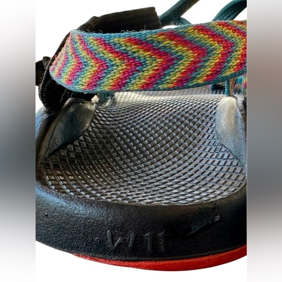Chaco Z Cloud X2 Yampa Fiesta Rainbow Strappy Athletic Sandals Shoes, Sz W11 - Picture 8 of 8